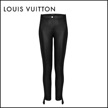 Louis Vuitton 2020 SS Plain Cotton Logo Leggings Pants 1A5JK0 