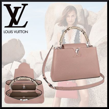 Louis Vuitton Leather Logo Handbags N92801 
