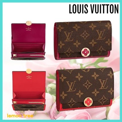 Louis Vuitton MONOGRAM 2018 SS Flore Compact Wallet M64588 M64587 