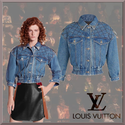 Louis Vuitton Casual Style Street Style Plain Denim Jackets Jackets 1A62BI 