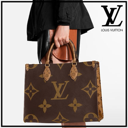 Louis Vuitton Monogram Casual Style Leather Elegant Style Totes M45321 