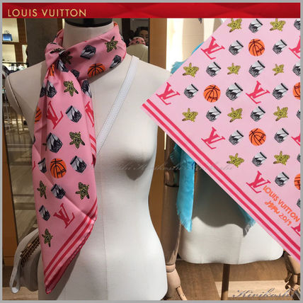 Louis Vuitton 2019 20AW Flower Patterns Casual Style Wool Silk Blended Fabrics 