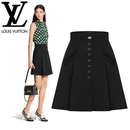 Louis Vuitton A Line Button Up Mini Skirt 1A7SBR 