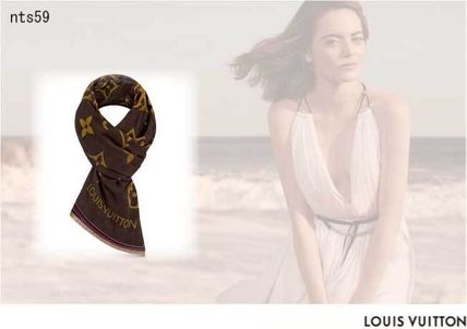 Louis Vuitton MONOGRAM 2020 21AW Knit  Fur Scarves 