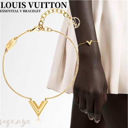 Louis Vuitton V Casual Style Party Style Elegant Style Bracelets 
