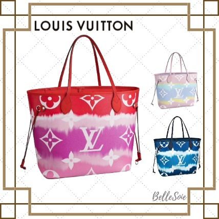 Louis Vuitton 2020 SS Monogram Tie dye 2WAY Leather Logo Totes M45270 M45128 M45127 