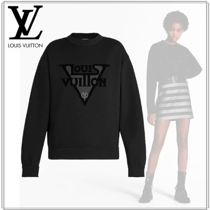 Louis Vuitton 2020 21AW Long Sleeves Plain Cotton Logo Hoodies  Sweatshirts 1A63CK1A63CL1A63CM1A63CN1A63CO 