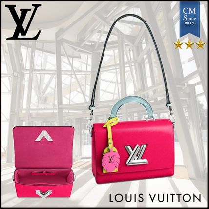 Louis Vuitton TWIST 2020 SS 2WAY Chain Leather Crossbody Logo Shoulder Bags 