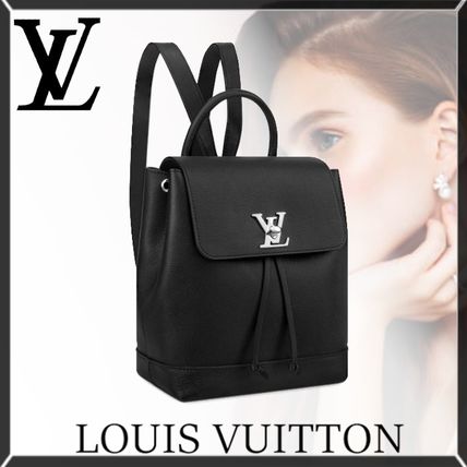 Louis Vuitton LOCKME 2020 SS Plain Leather Backpacks M41815 