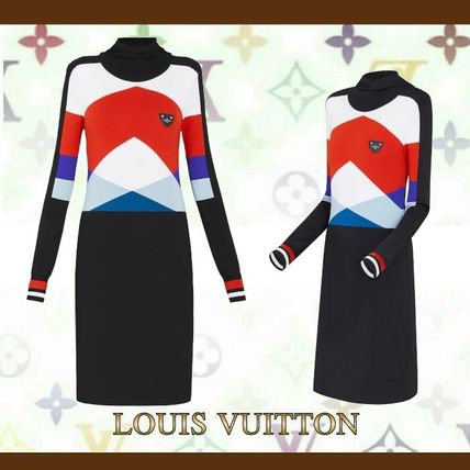 Louis Vuitton 2020 21AW Short Wool Silk Nylon Long Sleeves Party Style Elegant Style 1A61LW 1A61LV 1A61LU 1A61LT 1A61LS 