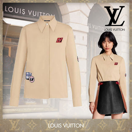Louis Vuitton Casual Style Blended Fabrics Street Style Long Sleeves Plain 1A62JI 1A62JH 1A62JG 1A62JF 1A62JE 