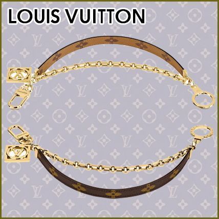 Louis Vuitton Unisex Canvas Chain Logo Card Holders M69553 