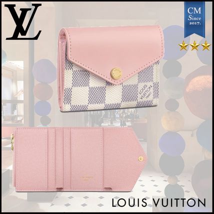 Louis Vuitton ZOE 2020 SS Unisex Canvas Leather Folding Wallet Small Wallet Logo 