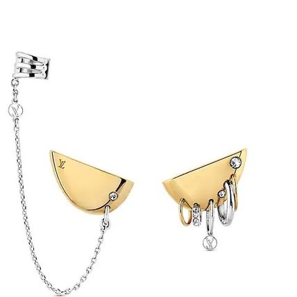 Louis Vuitton 2020 SS Bionic Mismatched Earrings M68936 