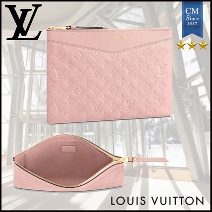 Louis Vuitton MONOGRAM EMPREINTE 2020 SS Monogram Unisex Leather Logo Clutches 