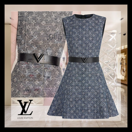 Louis Vuitton 2020 SS Crew Neck Monogram Casual Style Silk Nylon Blended Fabrics 1A6162 