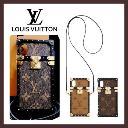 Louis Vuitton MONOGRAM Monogram Unisex Leather iPhone X iPhone XS Smart Phone Cases M62619 M62618 