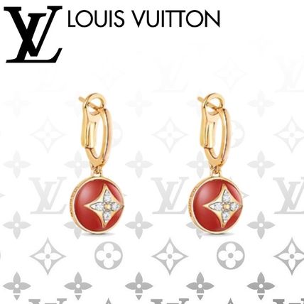 Louis Vuitton 2020 SS Blended Fabrics Party Style Elegant Style Earrings Q96899 