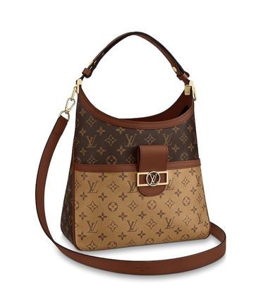 Louis Vuitton MONOGRAM 2020 SS Monogram Bi color Leather Logo Shoulder Bags 