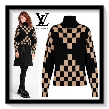 Louis Vuitton Checkerboard Turtle Neck Pullover 1A5R8O 