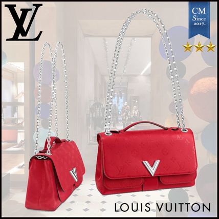 Louis Vuitton MONOGRAM 2020 SS Monogram 2WAY Chain Leather Logo Handbags 