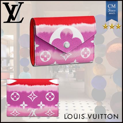Louis Vuitton MONOGRAM 2020 SS Monogram Unisex Canvas Tie dye Leather Folding Wallet 