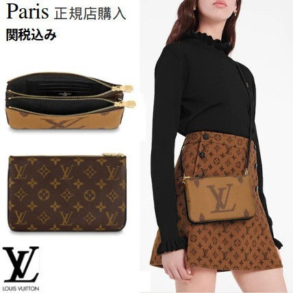 Louis Vuitton Monogram Unisex Canvas Crossbody Logo Shoulder Bags 