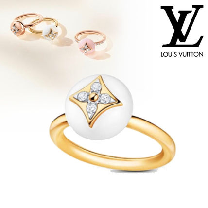 Louis Vuitton Casual Style Flower Party Style 18K Gold Elegant Style Fine 