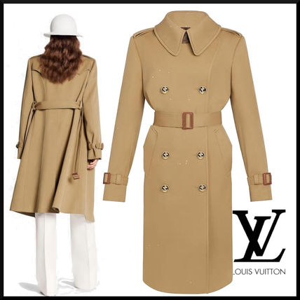 Louis Vuitton MONOGRAM 2020 21AW Wool Nylon Blended Fabrics Bi color Plain Long Elegant Style 1A7SCO 1A7SCN 1A7SCM 1A7SCL 