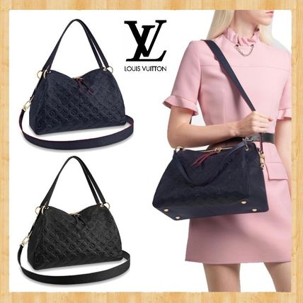 Louis Vuitton MONOGRAM EMPREINTE 2019 20AW Casual Style A4 2WAY Plain Leather Party Style Office Style M43721 M43719 