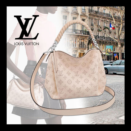 Louis Vuitton MAHINA Monogram Casual Style 2WAY Leather Office Style 