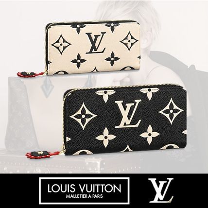 Louis Vuitton ZIPPY WALLET Monogram Unisex Street Style Bi color Leather Folding Wallet M69727 M69698 