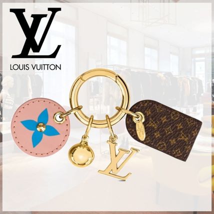 Louis Vuitton Monogram Canvas Logo Keychains  Bag Charms 