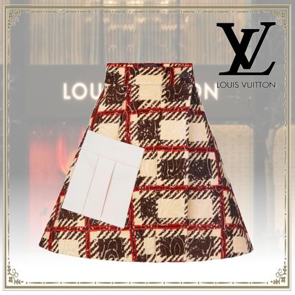 Louis Vuitton 2020 SS Wool Silk Mini Skirts 