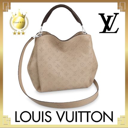 Louis Vuitton MAHINA 2020 SS Monogram Casual Style Calfskin A4 2WAY Leather Office Style 