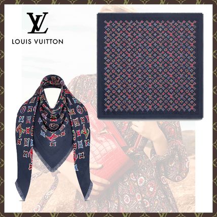 Louis Vuitton 2020 SS Monogram Casual Style Wool Silk Street Style Plain M76093 