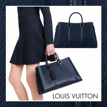 Louis Vuitton EPI 2020 21AW Casual Style Calfskin A4 2WAY Plain Leather Office Style M55612 