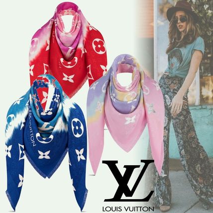 Louis Vuitton MONOGRAM 2020 SS Lv Escale Monogram Shawl M76086 M76088 M76087 