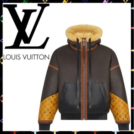 Louis Vuitton 2020 21AW Tattoo Monogram Reversible Aviator Jacket 1A827Z 