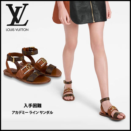 Louis Vuitton Street Style Logo Sandals 