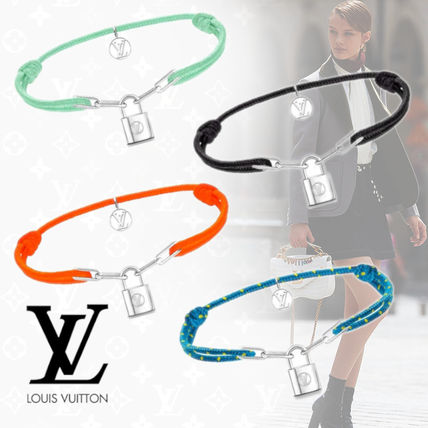 Louis Vuitton LOCKIT Unisex Chain Silver Bracelets Q95867 Q95865 Q95866 Q95864 