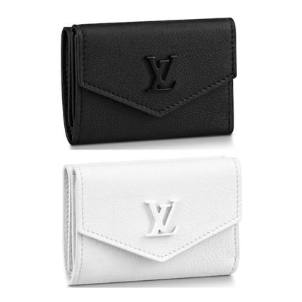 Louis Vuitton Unisex Plain Folding Wallet Small Wallet Logo 
