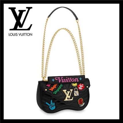 Louis Vuitton 2019 SS Studded 2WAY Chain Leather Crossbody Logo Shoulder Bags M52564 