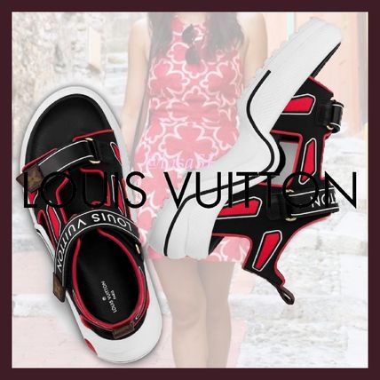 Louis Vuitton MONOGRAM 2020 SS Monogram Open Toe Rubber Sole Blended Fabrics Bi color 1A7U5P 