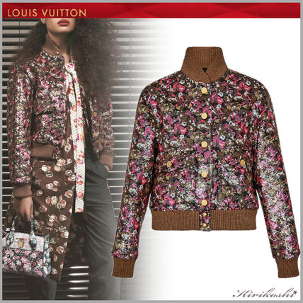 Louis Vuitton 2019 SS Short Flower Patterns Casual Style Wool Street Style Jackets 