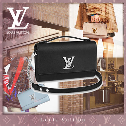 Louis Vuitton LOCKME 2020 SS Casual Style Calfskin 3WAY Chain Plain Leather Crossbody M56136 M56087 M56088 