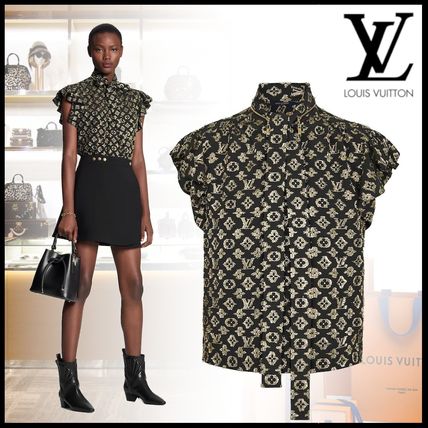 Louis Vuitton MONOGRAM 2020 21AW Short Monogram Silk Sleeveless Office Style Elegant Style 1A82QM 1A82QL 1A82QK 1A82QJ 1A82QI 1A82QH 