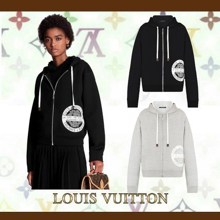 Louis Vuitton Short Silk Nylon Long Sleeves Plain Cotton Logo 1A5TT3 1A5TSW 