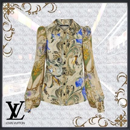 Louis Vuitton 2020 21AW Flower Patterns Casual Style Silk Long Sleeves Medium 1A7TIR 
