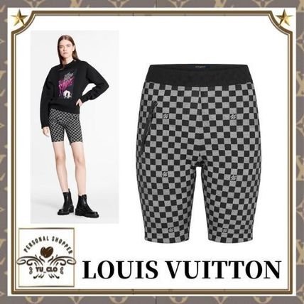 Louis Vuitton Shiny Damier Cycling Shorts 1A843X 
